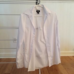 H&M Men’s Easy Iron Slim Fit White Button-Up